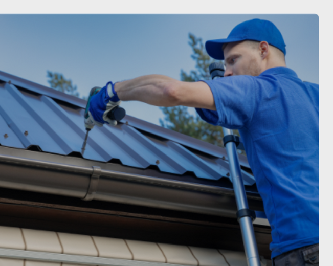 Roof coating work